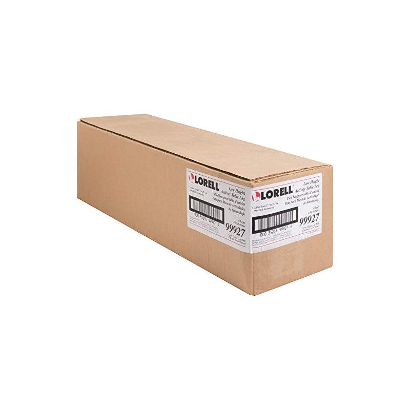 Lorell Classroom Activity Table Low Height Adjustable Kit Leg, Silver