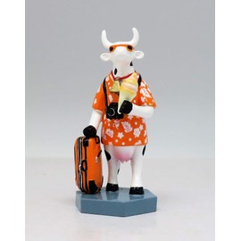 Cowparade Mini Cow - Vacation Cow (S) - resin, 6,5 x 4,5 cm #46650