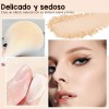 2pcs Base De Maquillaje Polvo Compacto Fijador Matte