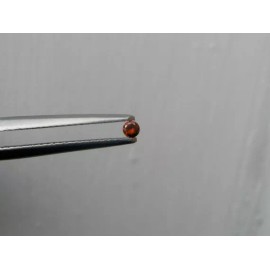 pinnaclediamonds Cognac Red Natural Diamond Loose Faceted Round 2.5mm