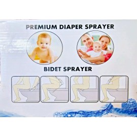 Aqua Nexis NEW IN BOX Aqua Nexis Stainless Steel Bidet/Diaper Sprayer with rubber handle