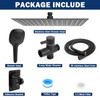 NearMoon Shower Head with Hose, High Pressure Stainless Steel Rain