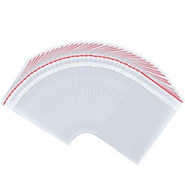 Clear Poly Zipper Bags 1.8 mils Plastic Reclosable Gift Bags 2.3”x3.1” Pack of 100 for Small Crafts