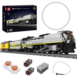 Mould King 12031 Steam Locomotive Train Track LED Building Block Remote Control Adult Kid Toy 3357 Pcs