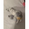 Weighted stuffed animal, white seal or walrus plush with 2-3