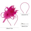 AMCAMI Fascinators Hats with Feather for Women 2025 Derby Hats