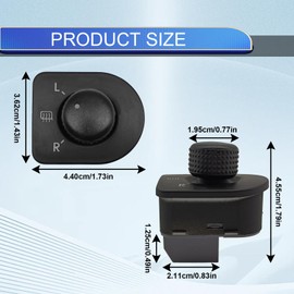 Side Mirror Switch Control Wing Mirror Switch - for VW Beetle1998-2010, Passat1998-2005, Jetta1999-2005, Golf 1999-2006, B5 Mk4 GTI R32 Power Rear View Mirror Switch Remote Control, 1J1959565F