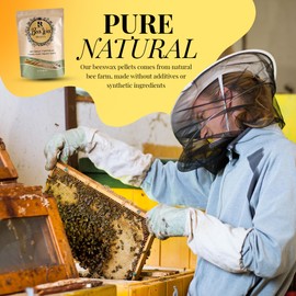 RodneyGoods RODNEY GOODS Natural Beeswax Pellets – Triple Filtered, Cosmetic Grade, Premium Quality White Wax for DIY Skincare, Candle Making, Lip Balms, Soaps, and Crafts – 30g