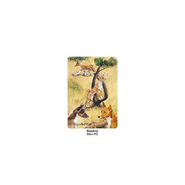 Best Friends Playing Cards, by Ruth Maystead - Basenji