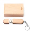 HOZYALE USB Stick Two-Tone Wooden USB 2.0 Flash Drive Data