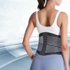 Lower Back Support Belt Black Good Breathability Wear Resistant Adjustable