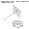 PATIKIL 50 mm Perforated Insulation Pins with Round Washers, 50