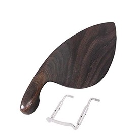 Guarneri Style Natural Ebony 4/4 Violin Chinrest - Standard Bracket/Clamp