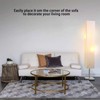 Modern Floor Lamp, Dimmable 3 Levels Brightness Paper Tall Lamp