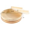BambooMN 14.2" Hangiri Oke Sushi Rice Cooling Bowl/Tub with Lid,