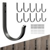 10-Pack Wall Hook for Hanging, 10KG (Max), Stainless Coat Hooks