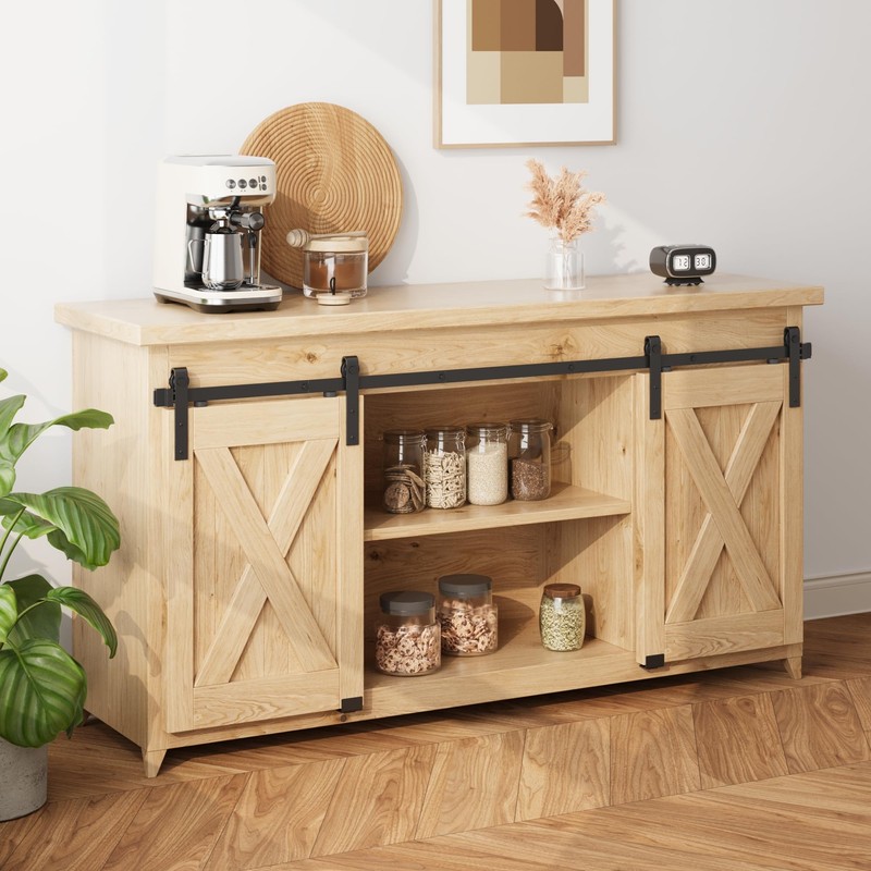 ZEKOO 7FT Super Mini Sliding Barn Door Hardware Kit for