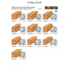 CMT CMT 690.080 Pair of Profiled Knives for Shaper Cutters,
