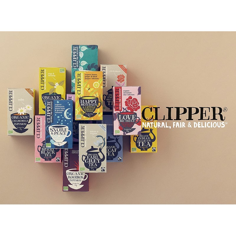 Clipper Lemon & Ginger Organic Herbal Tea Caffeine Free 20P