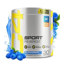 Cellucor C4 Sport Pre-Workout Powder 30 Servings Blue Raspberry Flavor 135mg Caffeine Infused for Enhanced Energy and Muscle Building preworkout dry Healthcare Supplement