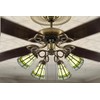 HUIMEIJU Tiffany lampshade replacement. (Off-white) Replacement of fan lamp cover,