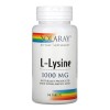 Aminoácido L-lisina 1000 mg 90 comprimidos - Solaray - Eua