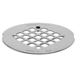 Oatey 42004 Snap-Tite Round Universal Drain Strainer, 4-1/4 in, Stainless Steel, Polished, 4-1/4", Brass