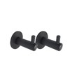 Kon-fort Home Grey Towel Hook, 2 Pack Bathroom Hangers Matte