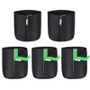 VIVOSUN 5-Pack 2 Gallon Grow Bags, Fabric Pots with Self-Adhesion