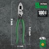 SK Tools USA 9-Inch Linesman Pliers, Wire Cutters with Heavy