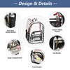 Clear Backpack Transparent School Backpack Heavy Duty PVC Bookbag Baseball