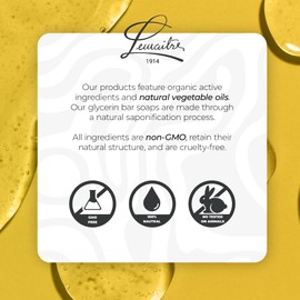 LEMAITRE Glycerin Soap - 1 Pack Vegan Traditional Transparent Bar, Gentle Cleanse, Vegan Bar, Cruelty-Free, Fragrances & Skin care for Women, Men.