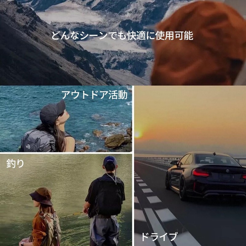 [VYREL]スポーツサングラス 偏光レンズ 超軽量 UV400 野球 登山 釣り 自転車 ドライブ バイク