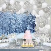 ZJRBJB 10x8ft Winter Snowy Forest Backdrop White Wonderland Snowflakes Tree