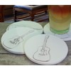 Drink Coasters - Guitar - Absorbent - set Handmade by
