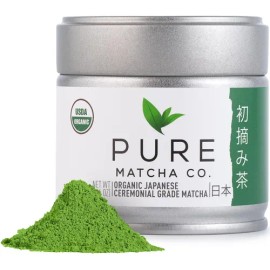 Pure Matcha Té Verde Matcha Orgánico Premium En Polvo 30 G                                                                                            