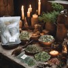 32pcs Dried Herbs for Witchcraft, Witchcraft Supplies Kit for Wiccan