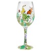 Enesco Designs by Lolita Organica Artisan Wine Glass, 15 Ounce,