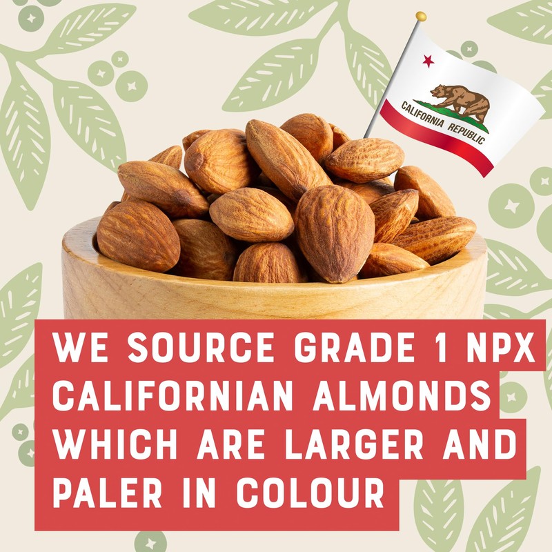 Sunburst Californian Almonds Raw, Whole & Natural - Non GMO