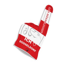 HIGH FIVE FINGERS Düsseldorf Flag My City Flag Foam Hand for Football, Handball, Athletics, Fan Item for Games, Stadium and Events, One Size, 40 x 20 x 2.5 cm