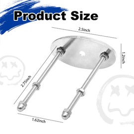 CADUFUELLY 8 PCS Skateboard Wall Mount Metal Skateboard Hanger Skateboard Stand for Skateboard Deck Display