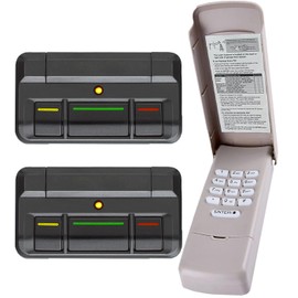 813LMX 811LMX 877MAX Keypad & Remote for Liftmaster Garage Door Opener, Garage Opener for 850LM, 860LM, STAR1000, 12 Dip Switch, Wireless Keypad Keyless Entry, Replaces 877/878MAX 377/977/877/66LM