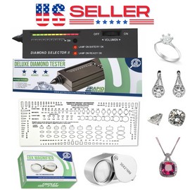 GTE Diamond Analyzer Diamond Tester Selector Gemstone Testing Kit Digital Electronic Magnifier Tool