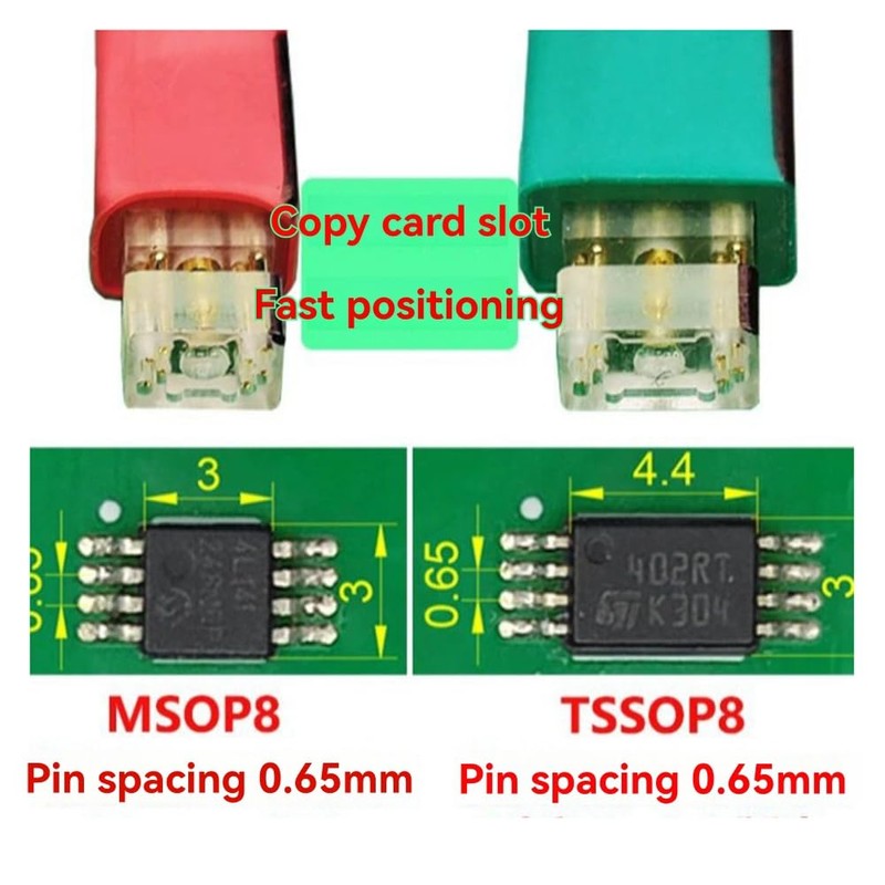 Snblzhef TSSOP8 Burning Cable Probe PCB Chip Burning Test Fixture