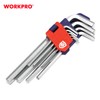 WORKPRO WP222004 9-Piece Hex Key Set 0.06-0.4 inches (1.5-10 mm)