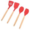 12 PCS Kitchen Cooking Utensils Set Ergonomic Wooden Handle Silicone