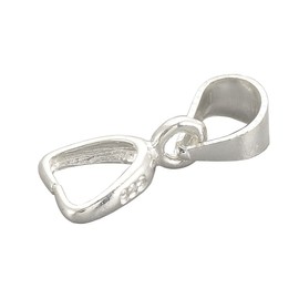 925 Sterling Silver Pendant Loop Eyelets Pendant Chain Clasp Clip Necklace Loops Connector Pendant Eyelet 12 mm Pack of 2 Bails