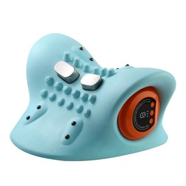 PLLYPE EMS Nackenmassagegerät Elektrisch mit Wärme, Hugterra Massager, Kabelloses Nacken Massagegerät, mit 3 Modi, 6 Einstellbare Frequenzen, für Nacken Schulter Rücken