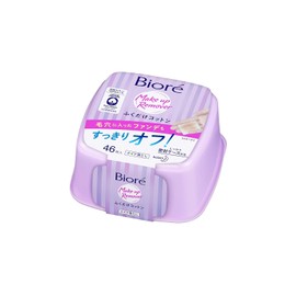 Biore Kao Makeup Removing Cotton Sheet Box, 46 Count