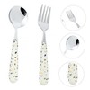 MAGICLULU 2sets Nordic Style Tableware Ceramic Handle Stainless Steel Fork
